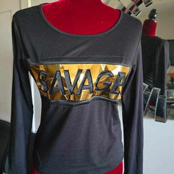 TOP CHIC Tops - Savage Long Sleeved Top